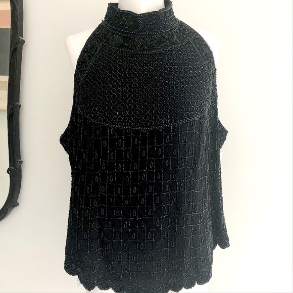 Adrianna Papell Evening Sleeveless Beaded Top NWT - Picture 1 of 8